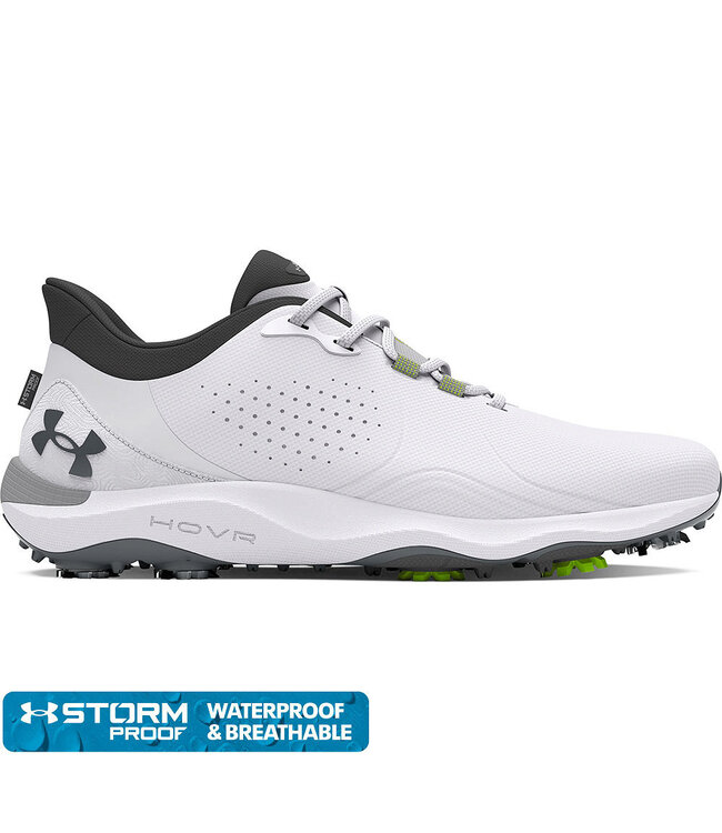Under Armour UA Drive Pro Wide Blanc - Chaussures de golf pour homme