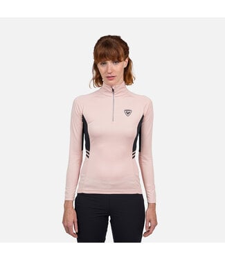 Rossignol Dames Baselayer / pully Poursuite 1/2 Zip Powder Pink