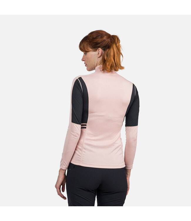 Rossignol Sous-vêtement / pull femme Poursuite 1/2 Zip Rose Poudré