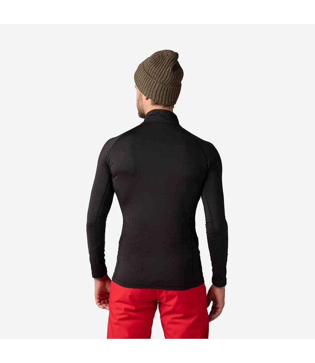 Rossignol Sous-vêtement classique demi-zip pour homme - Noir