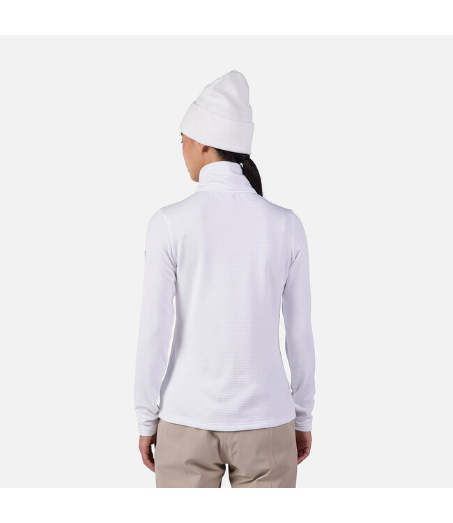 Dames Fleece pully / Blacksides Halve rits - Wit