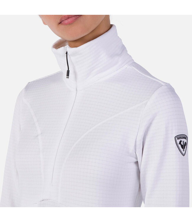 Women's Fleece Pullover / Blacksides Half Zip - White