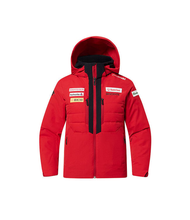 Descente Junior Swiss replica ski-jas voor kinderen - rood