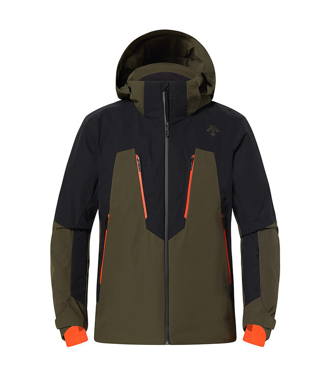 Descente Ski-jas met hoekige lijnen - Heren - Zwart Actus Groen