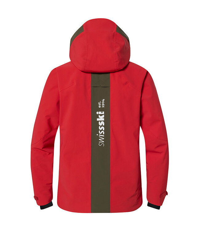 Descente Veste de ski isolée Swiss - Homme - Réplique Swiss rouge