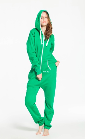 Nordic Way Onesie Jumpsuit Groen nordic way kopen in de aanbieding