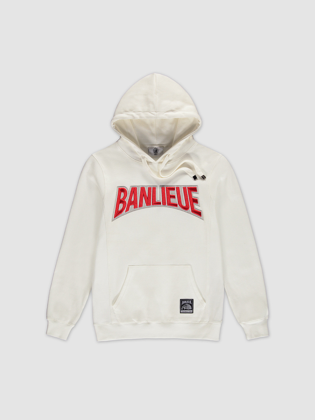 champion hoddie white