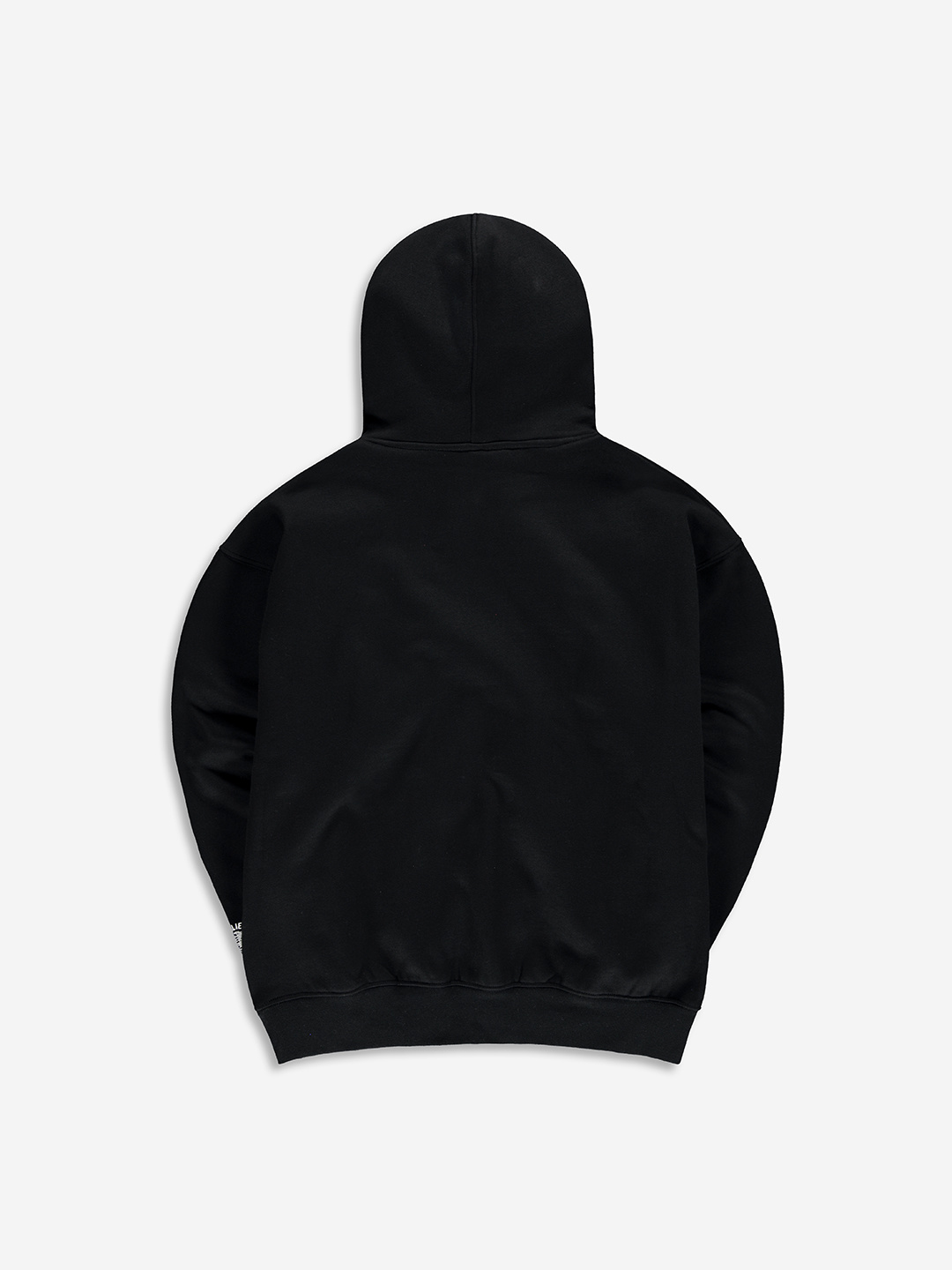 BANLIEUE Embroidered Strap Hoodie Black Clan de Banlieue