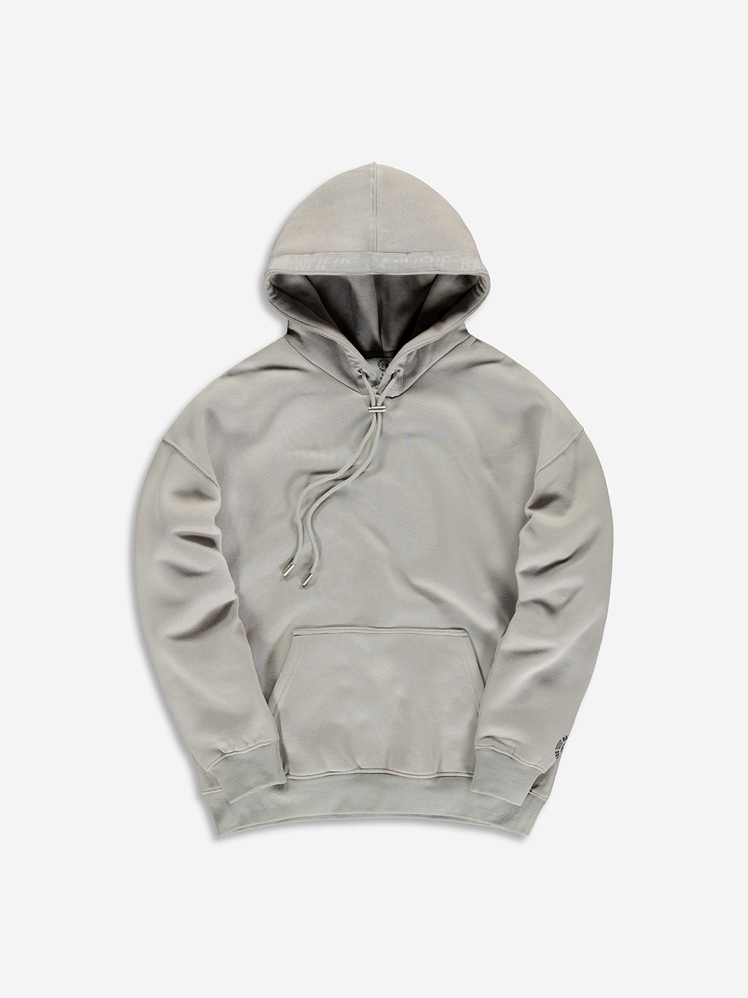 BANLIEUE Embroidered Strap Hoodie Grey Clan de Banlieue