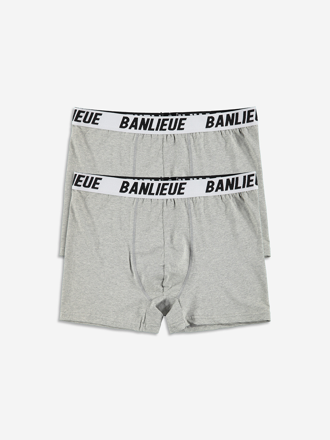 2-PACK BOXERS HEATHER GREY