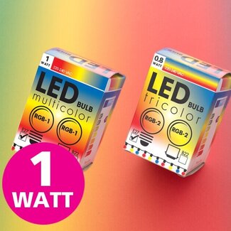 1 watt - RGB Changing color lampen
