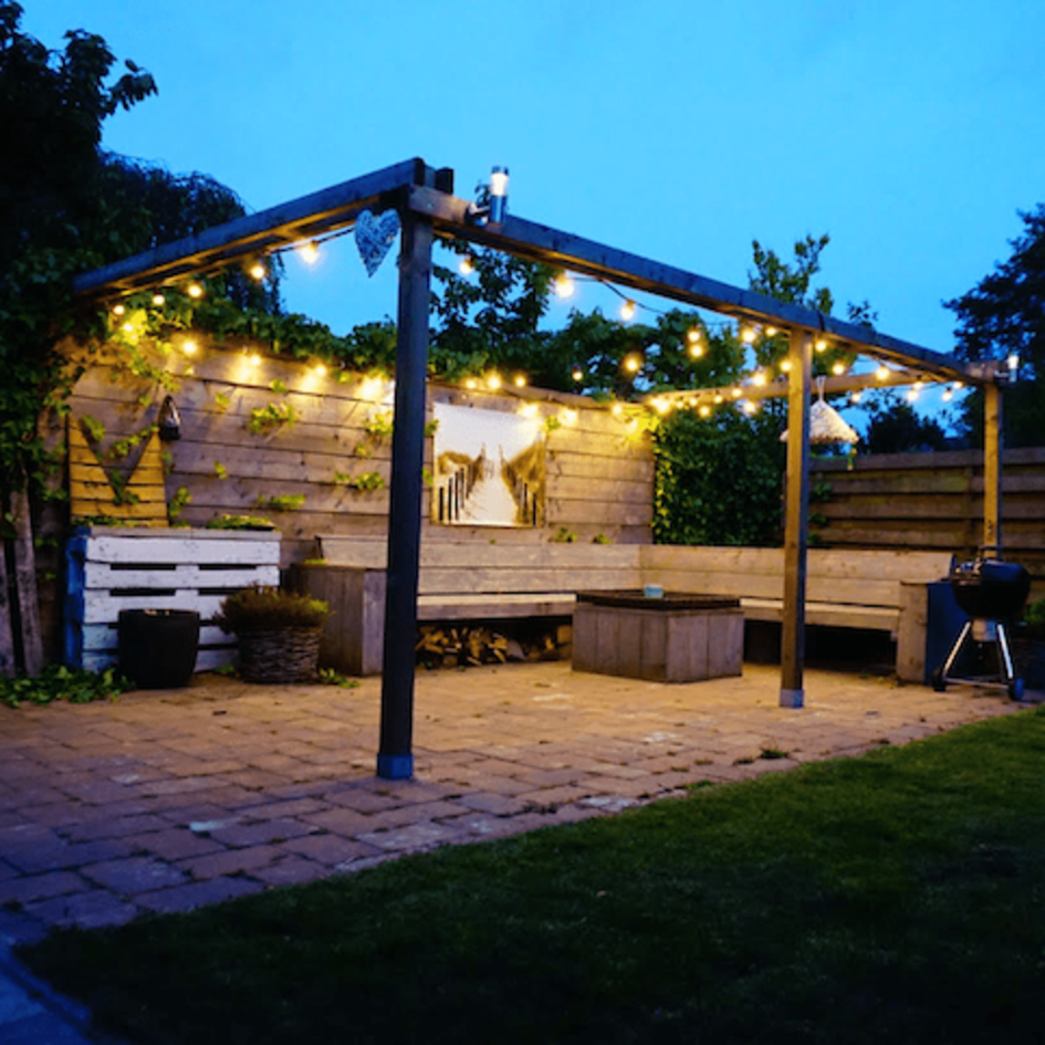 Warm witte LED lampen met LEDs op korte stokjes - 0,7 watt