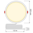 LED Downlight rond - 18 watt - Ø220mm