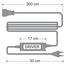 Dimmer incl. afstandsbediening, tot 500W