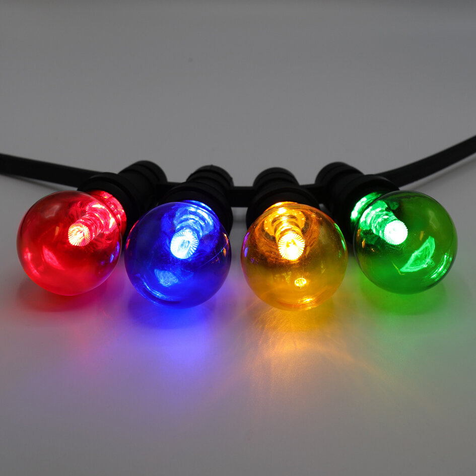 4 kleuren gemixte lampen met grote kap