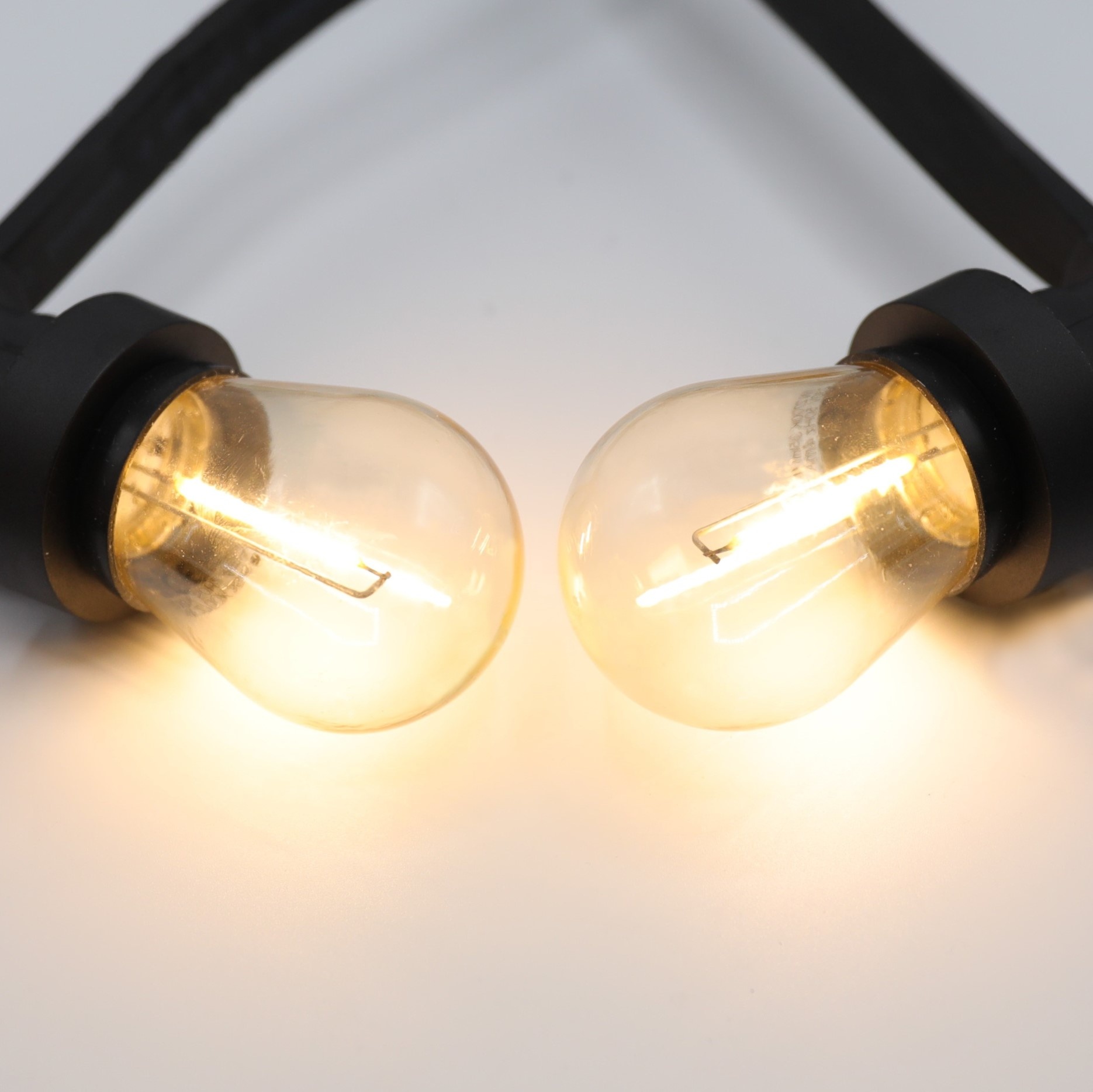 Warm LED filament lampen met transparante - 1 watt
