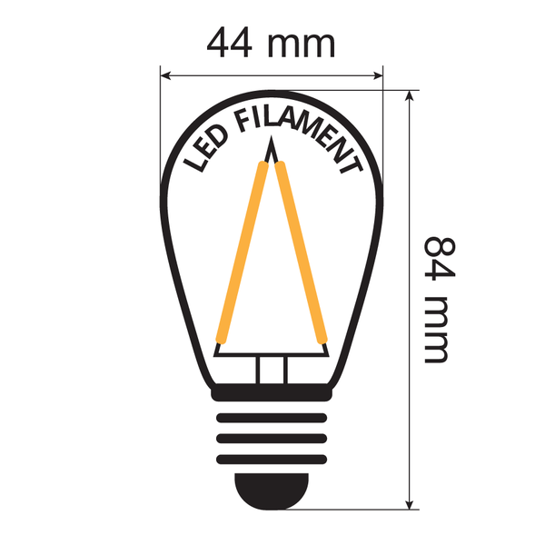 Warm witte filament LED lampen met onbreekbare - 3 watt - PrikkabelLED.nl