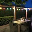 Complete prikkabel set met 4 kleuren LED lampen met grote kap