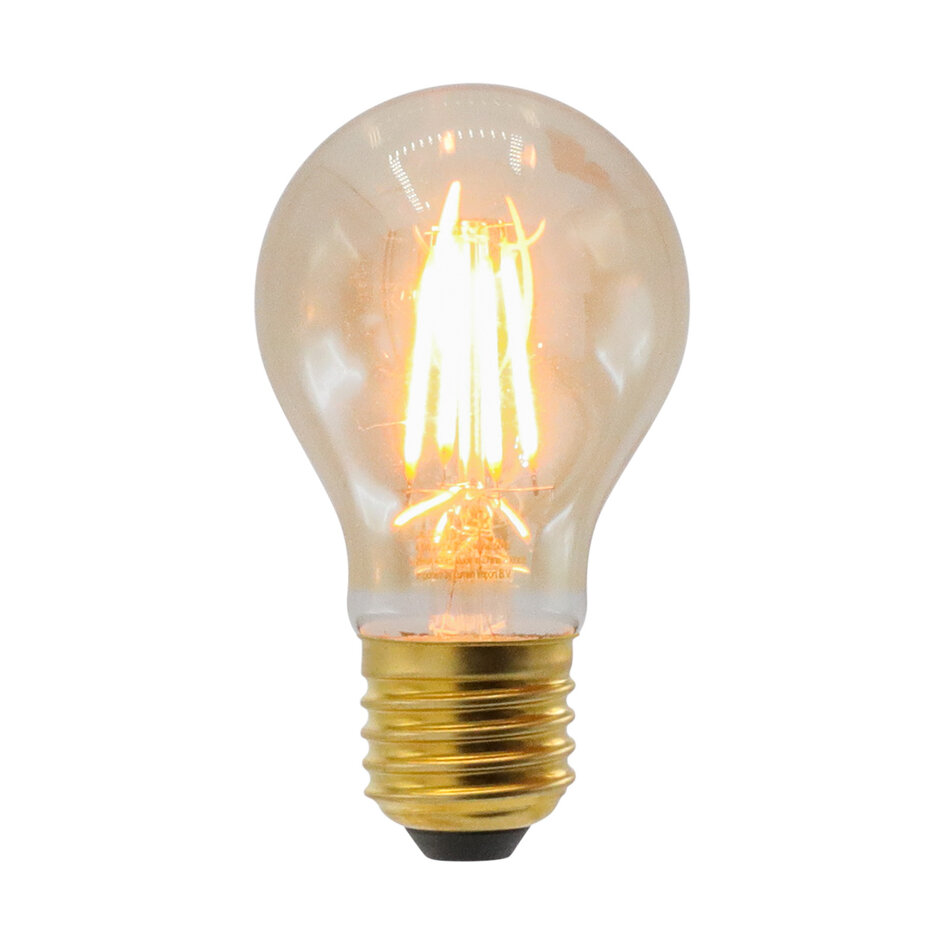 2,5W, 4,5W, 7W & 10W filament lamp, 2000K, amber glas Ø60 - dimbaar