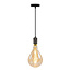 8,5W croissant spiraal lamp XXL, 2000K, amber glas Ø160 - dimbaar