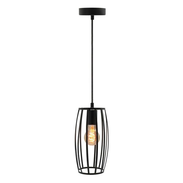 Hanglamp Maya incl. 5W spiraal lamp, amber glas, 1800K, Ø60