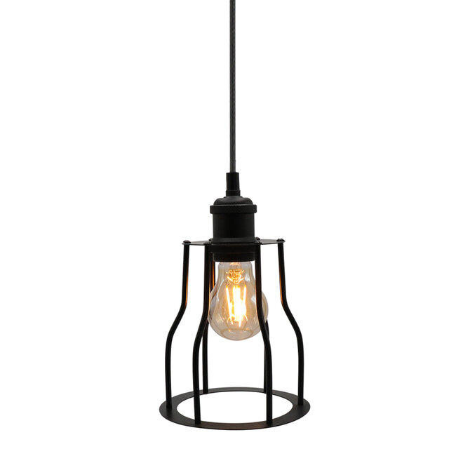 Hanglamp Diego incl. lamp 2,5W tot 10W, amber glas, 2000K, Ø60