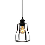 Hanglamp Diego incl. 5W spiraal lamp, amber glas, 1800K, Ø60