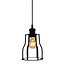 Hanglamp Diego incl. 5W spiraal lamp, amber glas, 1800K, Ø60