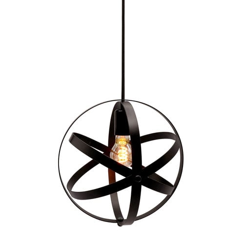 Hanglamp Anna incl. 5W spiraal lamp, amber glas, 1800K, Ø60
