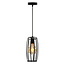 Hanglamp Maya incl. 5W spiraal lamp, amber glas, 1800K, Ø95