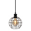 Hanglamp Hugo incl. 5W spiraal lamp, amber glas, 1800K, Ø95