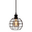 Hanglamp Hugo incl. 5W spiraal lamp, amber glas, 1800K, Ø95