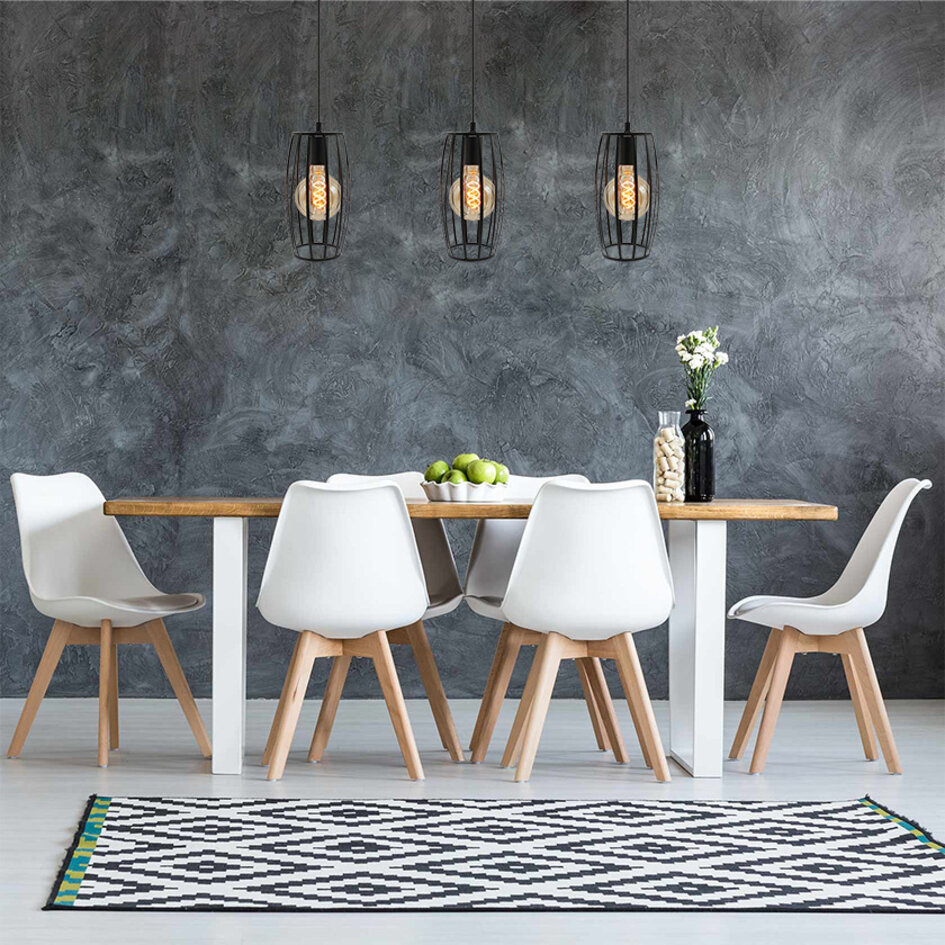 Hanglamp Maya incl. 5W spiraal lamp, amber glas, 1800K, Ø95