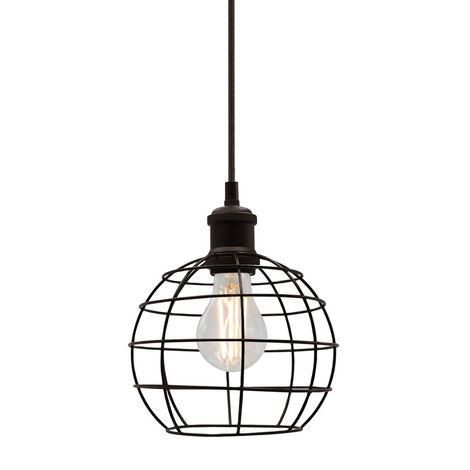 Hanglamp Hugo incl. lamp 4,5W tot 12W, helder glas, 2700K, Ø60 en Ø70