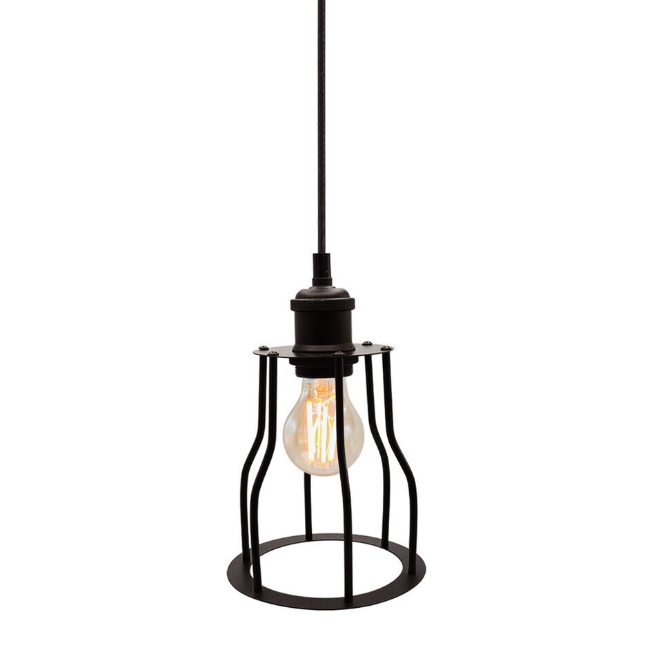 Hanglamp Diego incl. lamp 2,5W tot 10W, amber glas, 2000K, Ø60