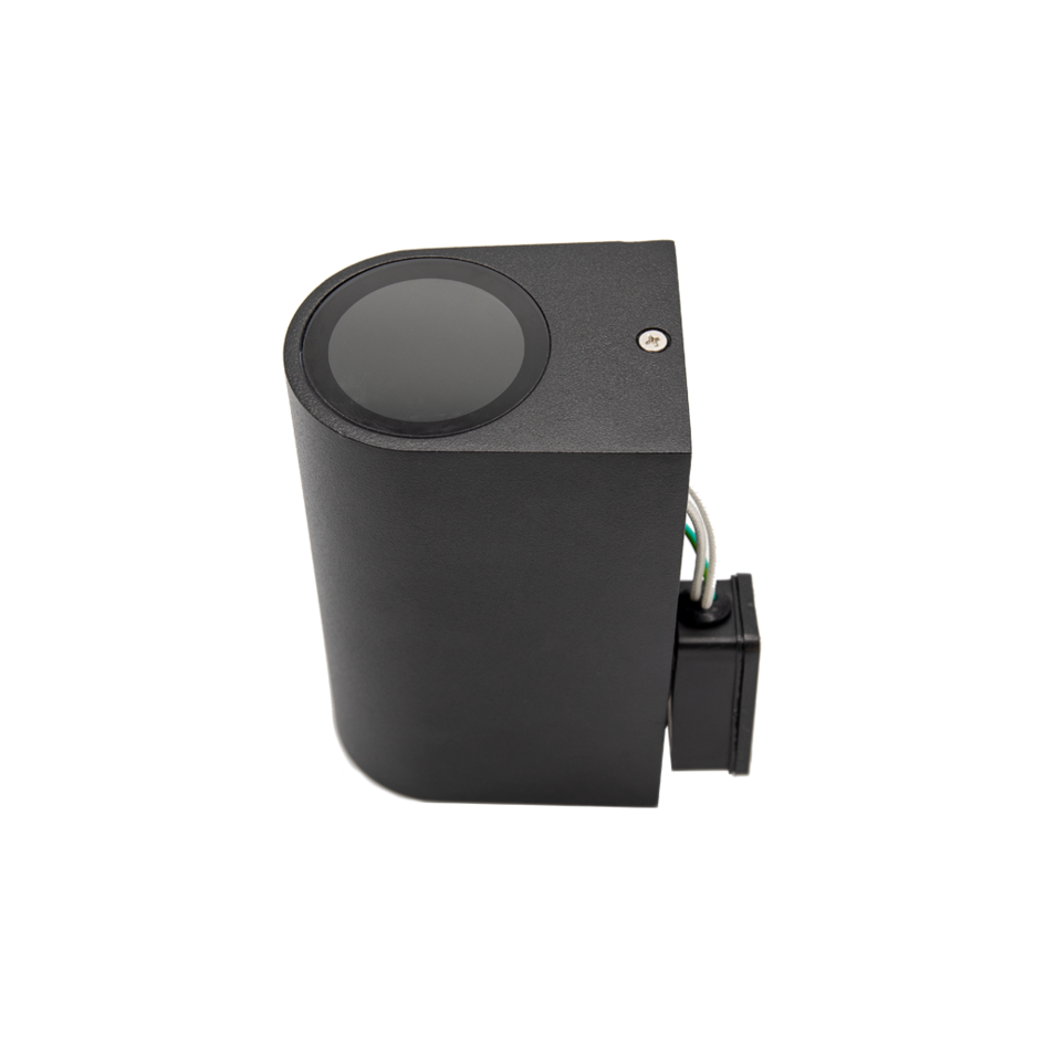 Moderne ronde wandlamp Madame - zwart