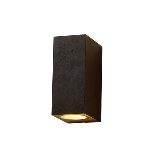 Moderne vierkante wandlamp Dutchman - zwart