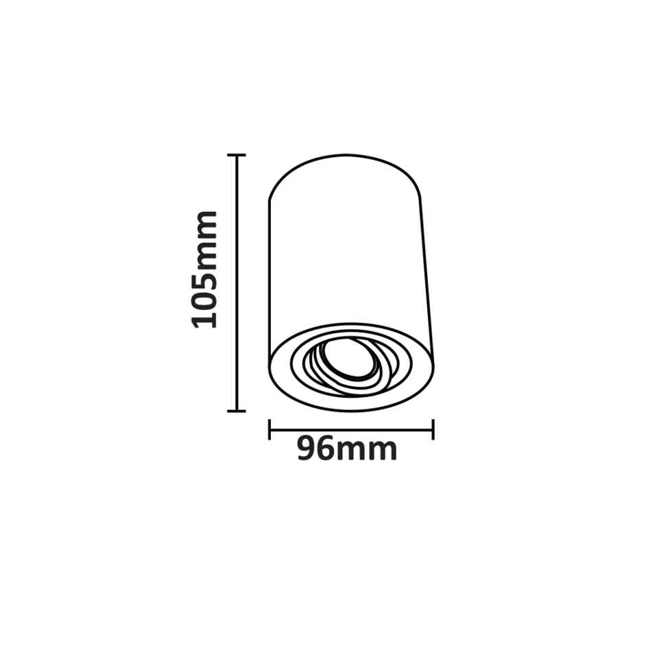 Plafond spot Grace - wit