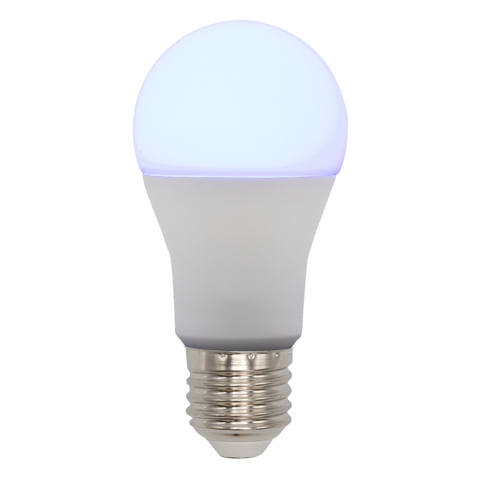 Slimme E27 RGB lamp van 10W met Tuya app Ø60mm