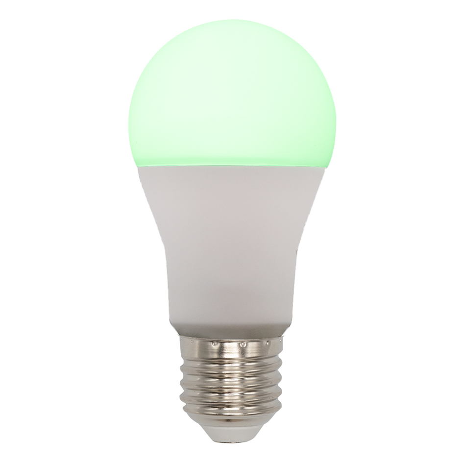 Slimme E27 RGB lamp van 10W met Tuya app Ø60mm