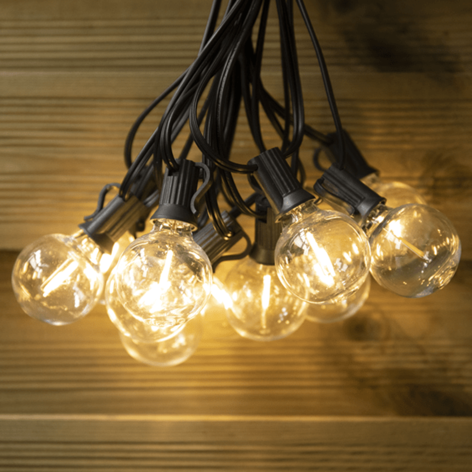 Solar lichtsnoer 10 meter 20 kleine ronde lampjes, 3W zonnepaneel (IP20 lampen)