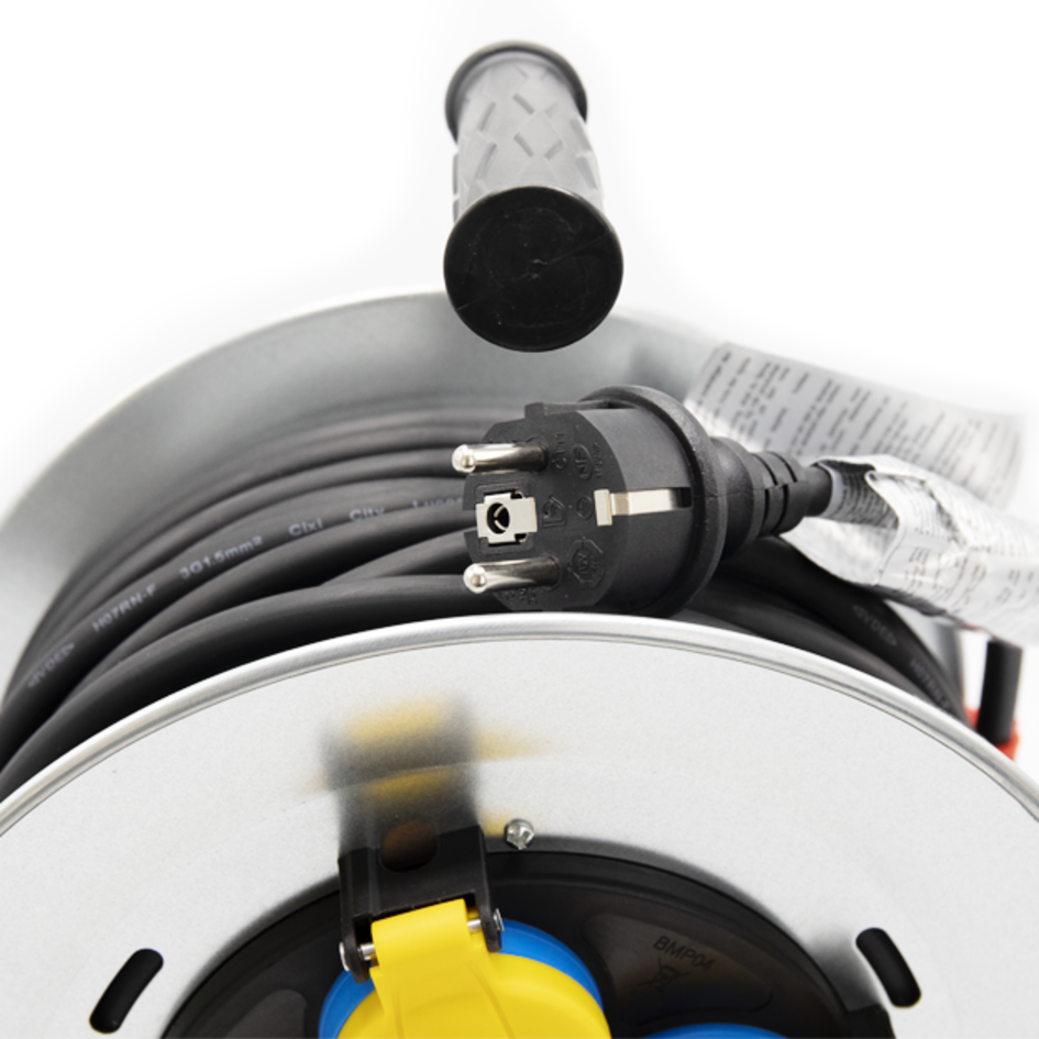 Kabelhaspel 4-voudig, 50 meter