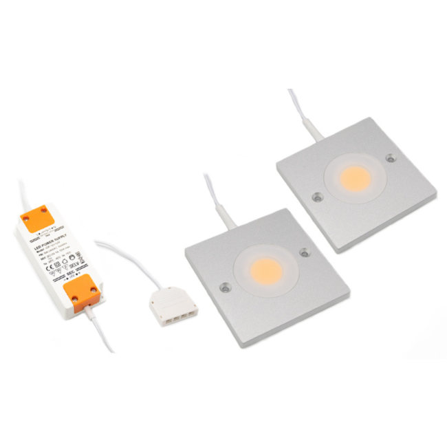 LED kastverlichting Alina complete set van 2 spots