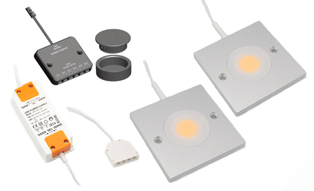 LED kastverlichting Kaya complete set van 3 LED kastverlichting Kaya complete set van 3