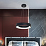 Moderne hanglamp matzwart metaal - Roundy