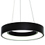 Moderne hanglamp matzwart metaal - Roundy