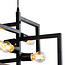 Industriële hanglamp metalen constructie 4-lichts - Madrid