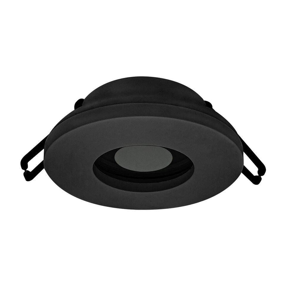 Moderne zwarte inbouwspot IP44 - Ray