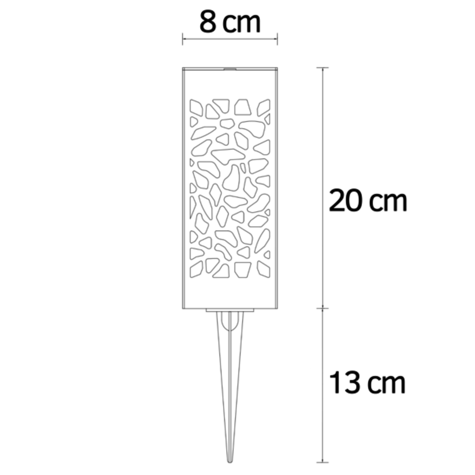 Design solar tuinspot zwart - Brighton