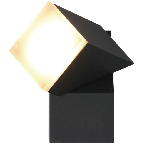 Verstelbare wandlamp buiten Mila - zwart